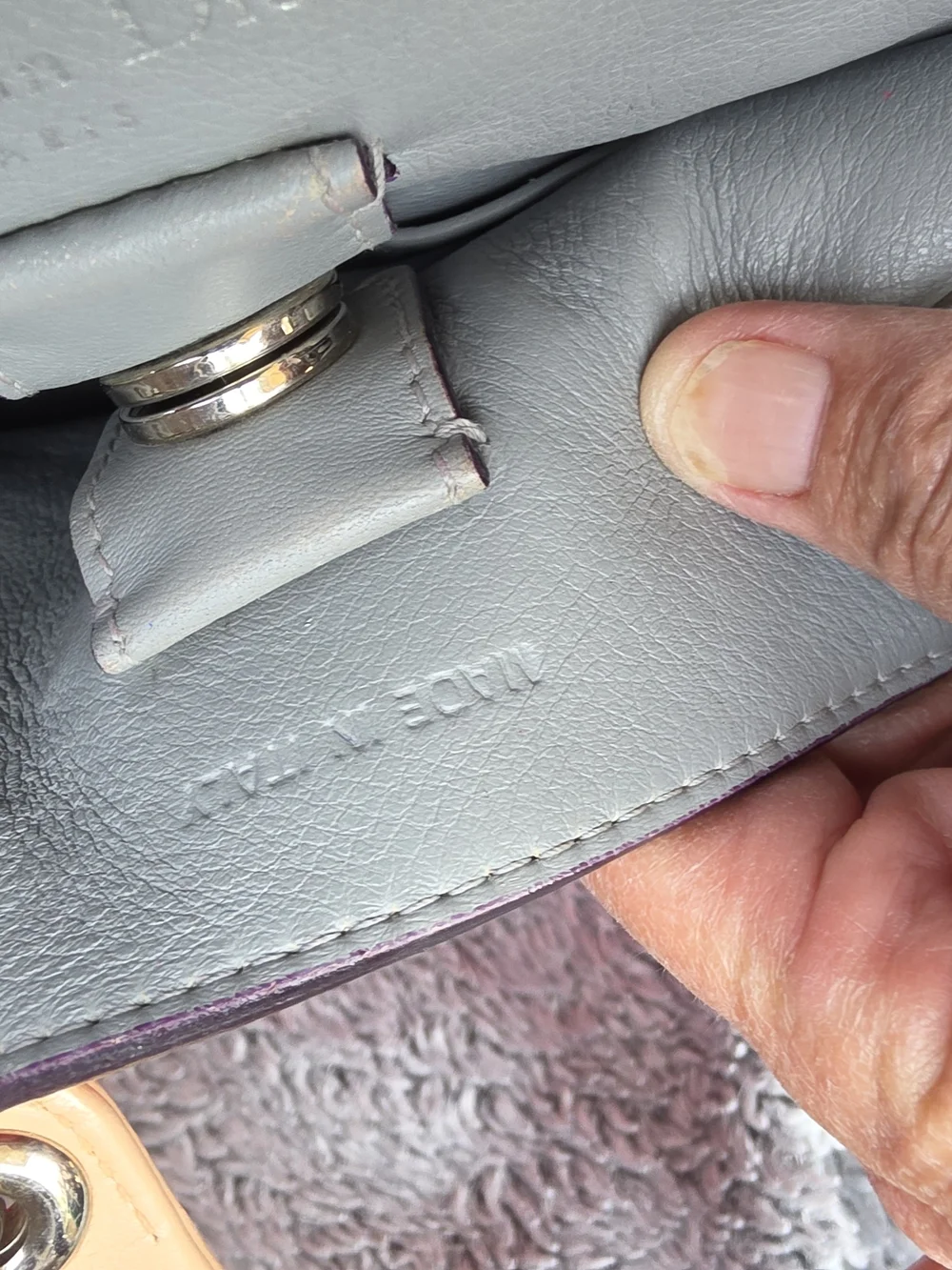 Dior Pink and Beige Leather Top-Handle Tote